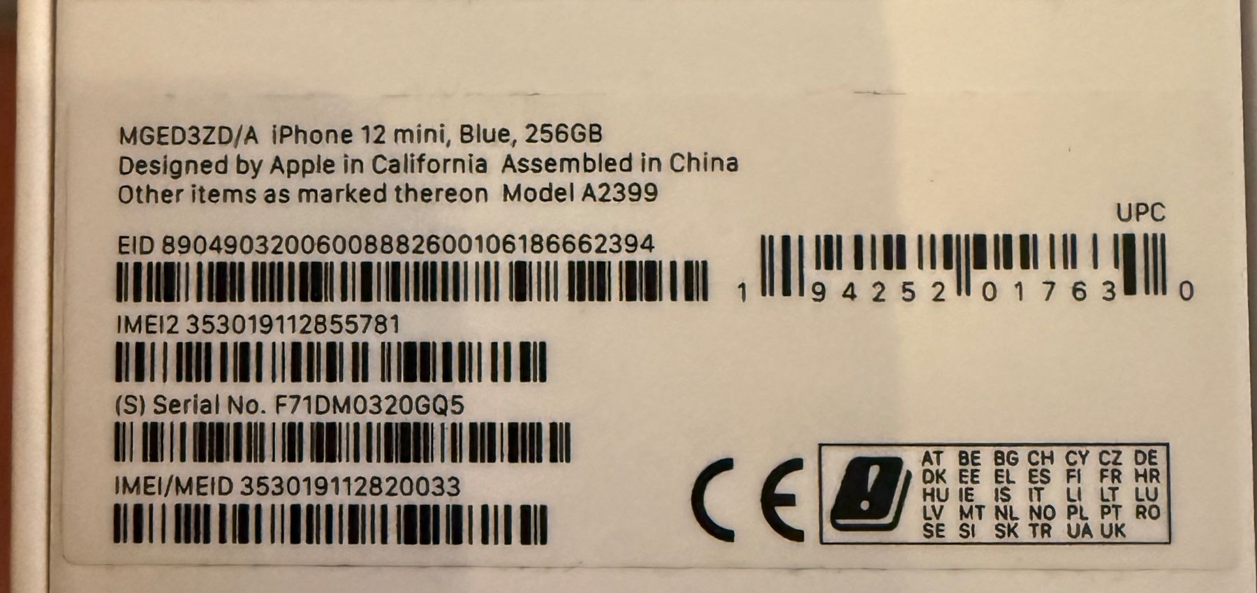 Apple Telefoni cellulari / Smartphones: iPhone 12 mini bleu 256 GB – Usato da Epalinges venduto da labozor 3