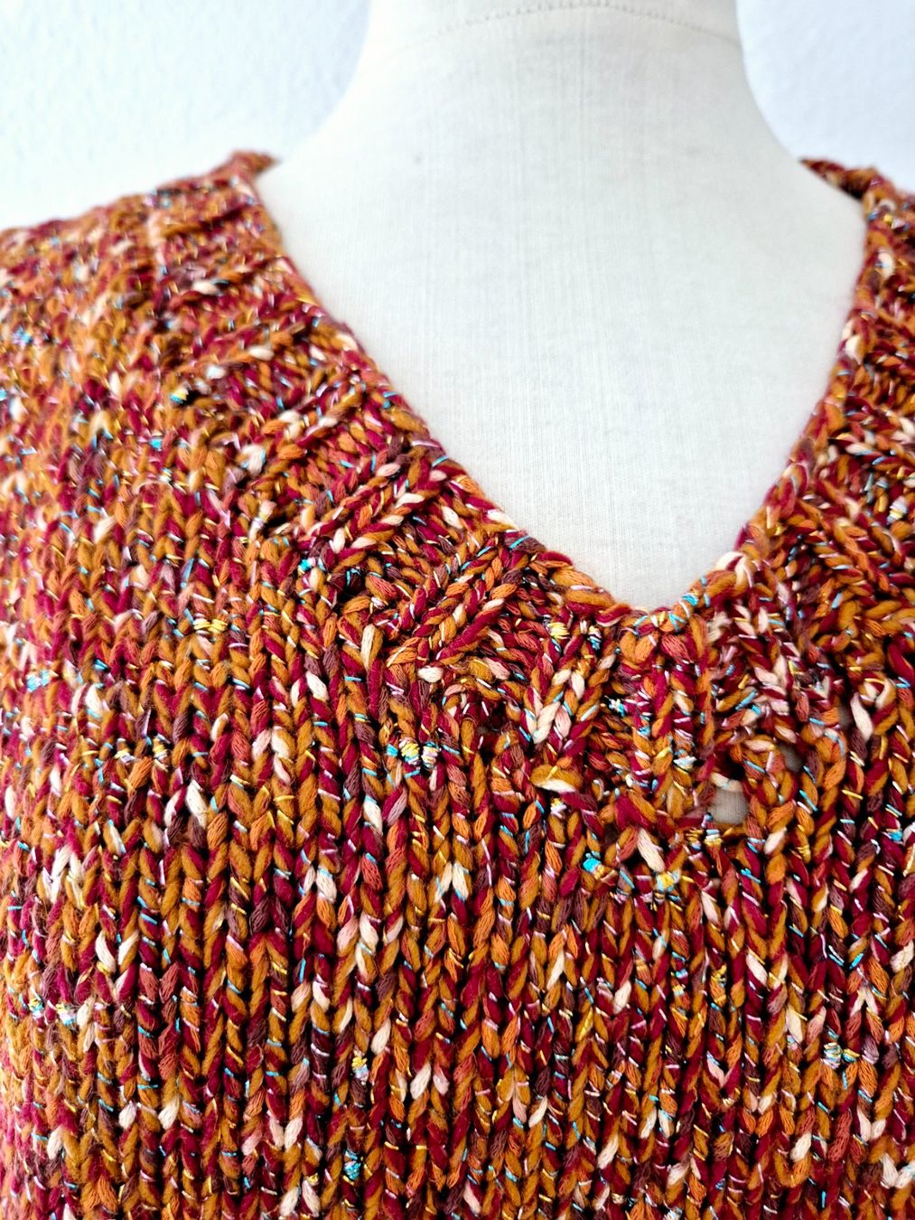 Maglioni & Felpe: PULLOVER UNIKAT EINZELSTÜCK HANDMADE M 38 , TOP ZU JACKE – Nuovo (secondo la descrizione) da Elsau venduto da the-colorful-side 2