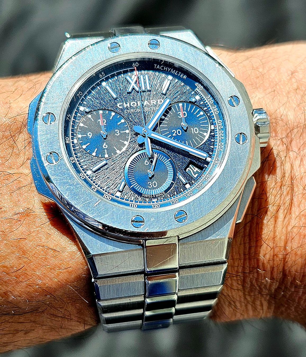 Chopard Orologi: Chopard Alpine Eagle XL Chrono, Lucent Steel, Full Set – Usato da Schliern b. Köniz venduto da Deiv77 9