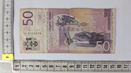 Serbien 50 Dinar Banknote, Rarität!