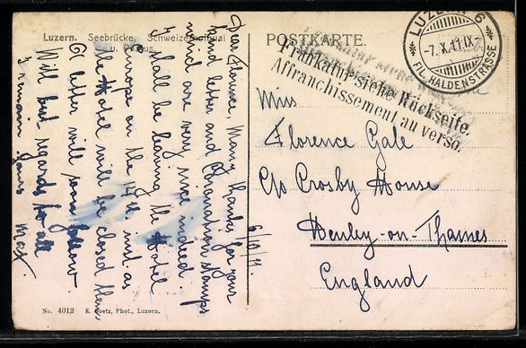 Cartoline postali: Luzern, Seebrücke, Schweizerhofquai u.  – Usato da Berlin venduto da bartko-reher 1