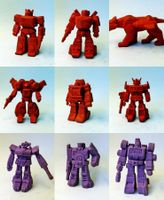 1987 TRANSFORMERS G1 DECOY LOT OF 9 VINTAGE BY TAKARA HASBRO