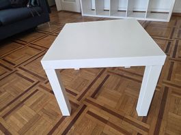4 Tables d'appoint, blanc, 55x55 cm