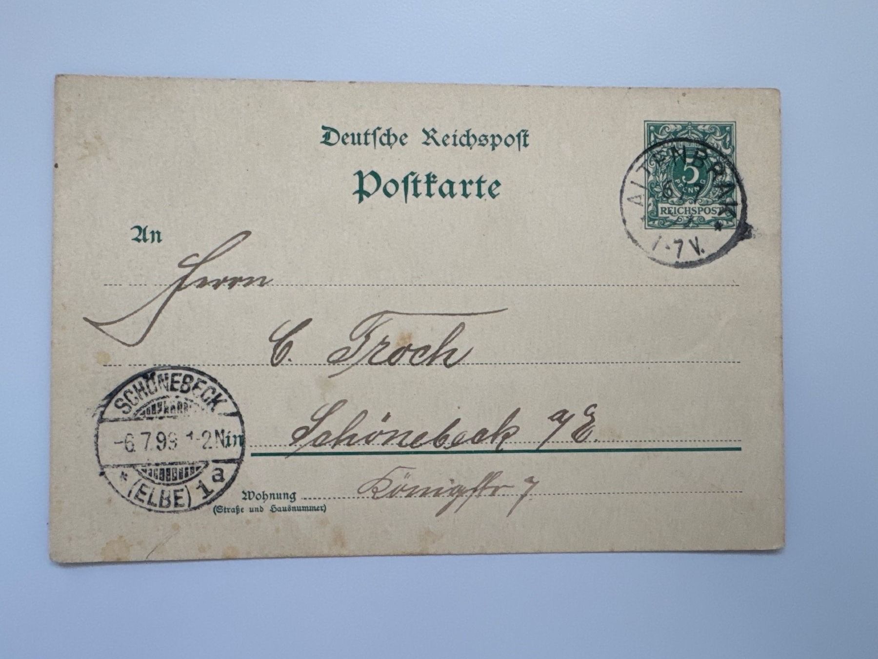 Tutti i francobolli: Postkarte Deutsche Reichspost – Usato da Küssnacht am Rigi venduto da POSTOMASTER