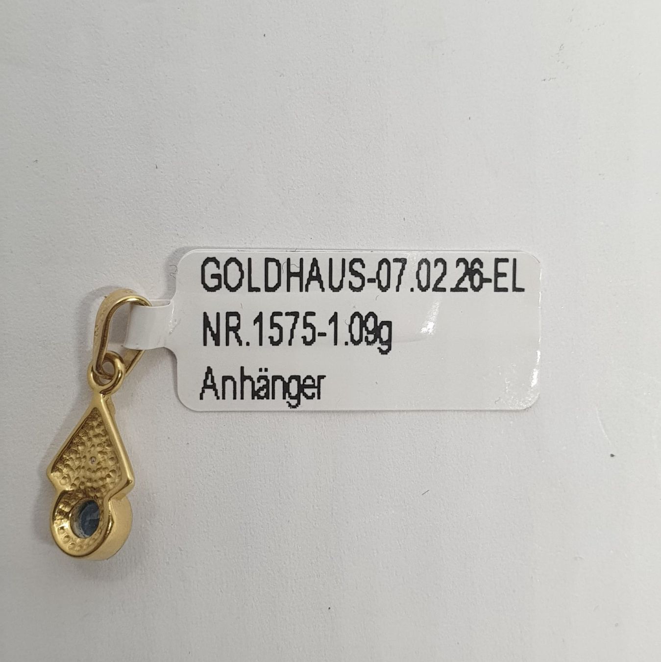 Ciondoli: Echt 18K Gold - Saphir Anhänger – Usato da Luzern venduto da Goldhaus-Luzern 2