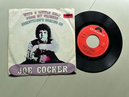 JOE COCKER tolle Single With a little help from me Cover 1