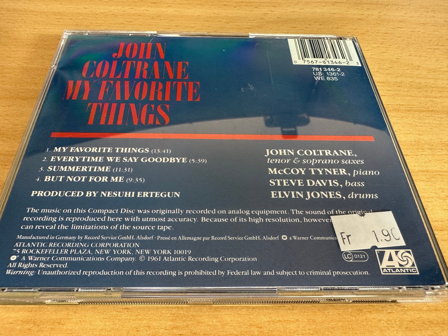 CD: John Coltrane – My Favorite Things – Usato da Rikon im Tösstal venduto da Alpenmutz 1