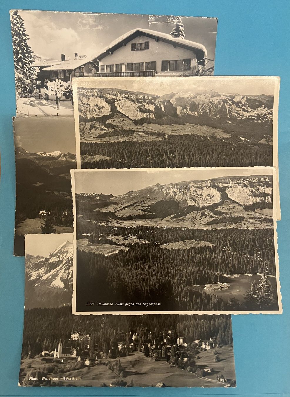 Cartoline postali: 11 ANSICHTSKARTEN FLIMS – Usato da Oberwil BL venduto da SALOB