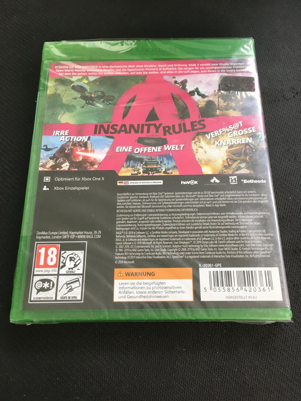 Microsoft Giochi: Rage - Xbox One (Neu/Sealed) – Nuovo e nell'imballaggio originale da St.Gallen venduto da MedienJoe 1