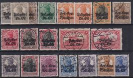 Auswahl Deutsche Besetzungsausgaben 1914/18