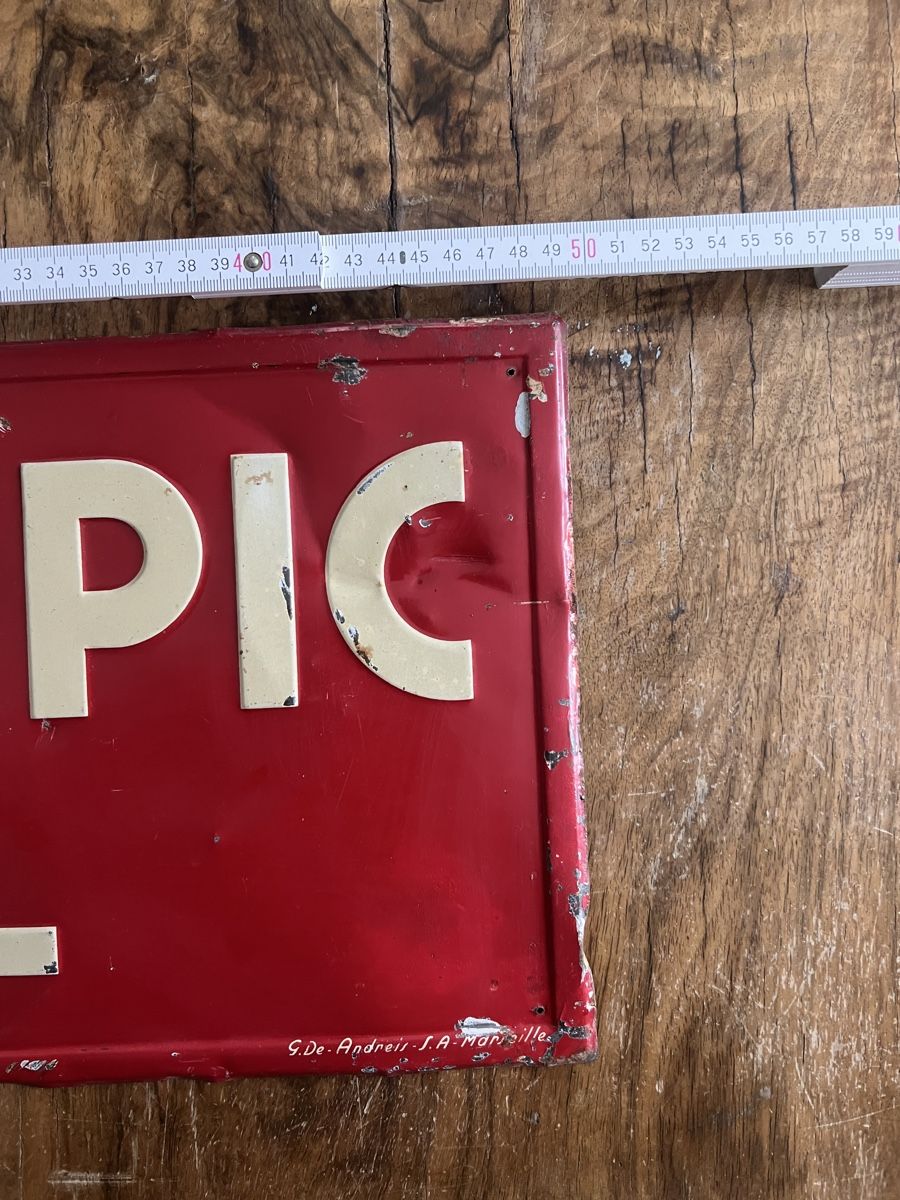 Schilder: Altes Blechschild Olympic Oil  – Gebraucht aus Mellingen von Oelquelle 7