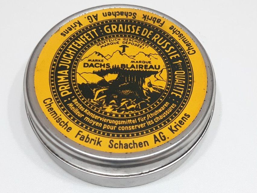 Pflegeprodukte: Juchtenfett - Graisse de Russie – Neu und originalverpackt aus Savagnier von Marderuth