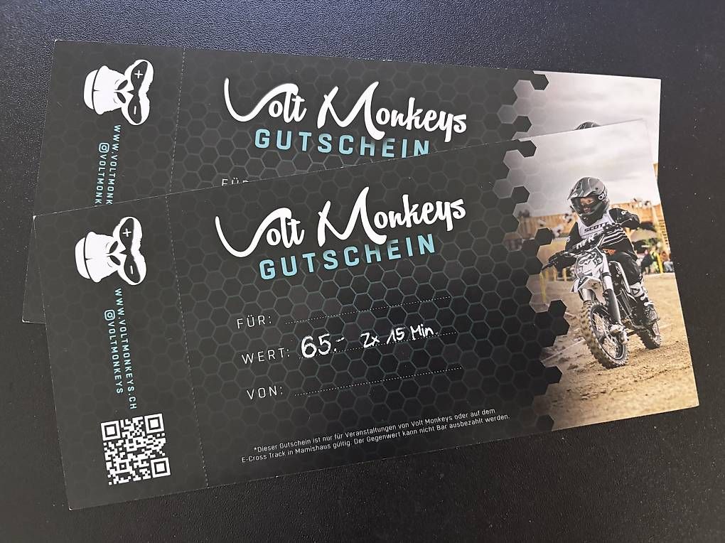 Buoni: Gutschein voltmonkeys / Motocross – Usato da Belp venduto da Roli75 2