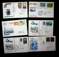SUISSE POSTE AÉRIENNE 6 VOLS RETOUR 1969 /U907