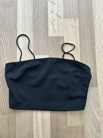 Black Crop Top - Size L!