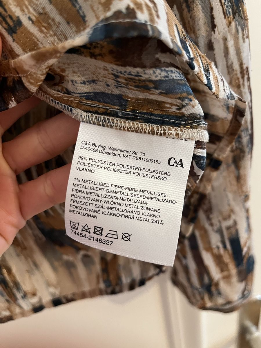 C&A Blusen: C&A Premium Chiffonbluse mit Lurex, Gr. 38 – Gebraucht aus Zürich von vintage_for_you 4