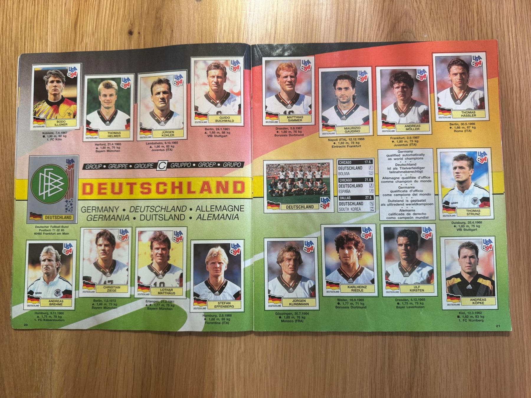 Panini Album: Album Panini USA 94 Complet – Usato da Bussigny venduto da Maxence10 4