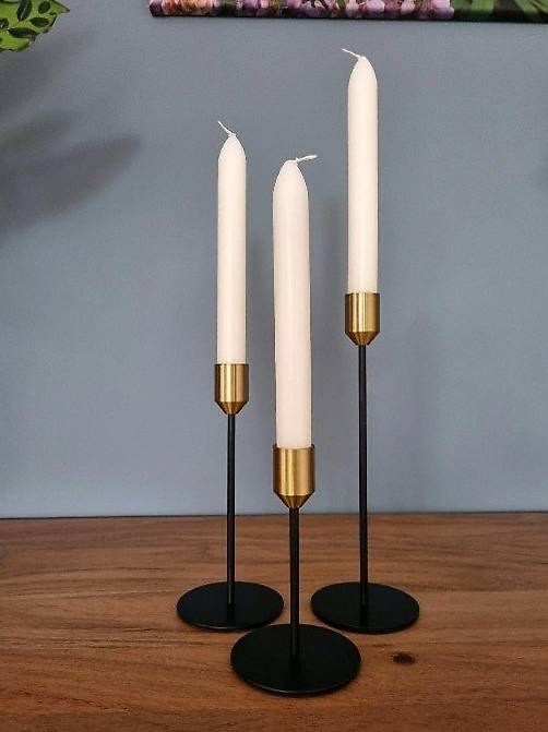 Portacandele: 27er Set Kerzenständer schwarz/gold – Usato da Arbon venduto da zaryberry 1