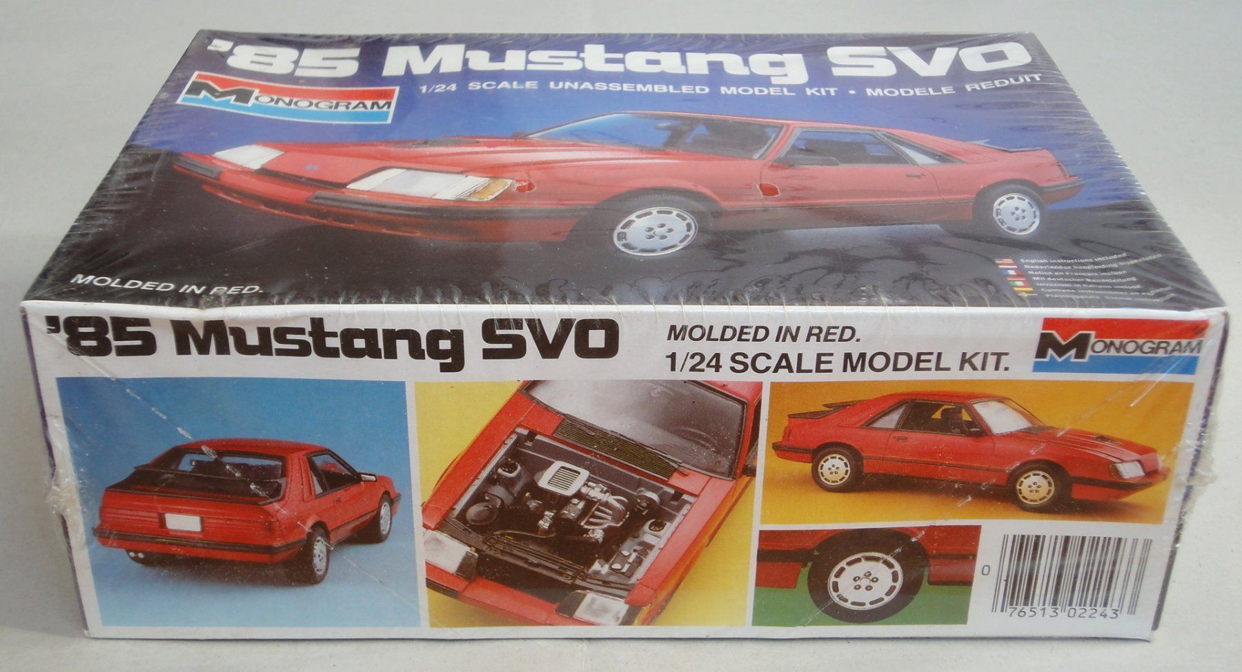 Kit di modellismo & Modellini statici: MONOGRAM '85 FORD MUSTANG SVO 1:24 – Nuovo (secondo la descrizione) da Frümsen venduto da Malibu69 1