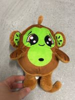 Peluche réversible singe kiwi