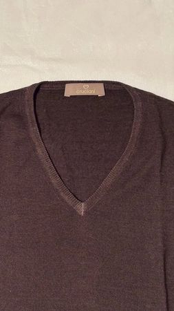 Neuer Cruciani Pullover 100% Feinste Wolle 50 L Luxusmarke