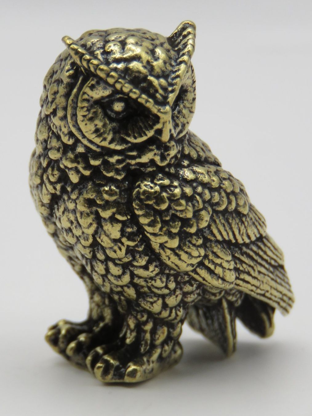 Statuette: Süsse - EULE aus Messing - Dekoration - 3x2cm – Nuovo e nell'imballaggio originale da Grenchen venduto da Yamahwildstar16 3