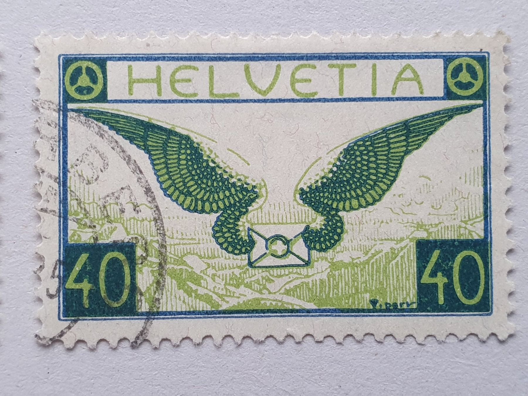 Alle Briefmarken: F14 + F15 Flugpost Kat. 205.- – Gebraucht aus Balgach von SIMEON27 2