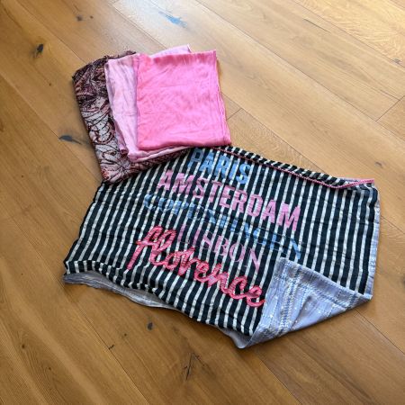 4 Schlauchschals Rundschals pink rosa blau