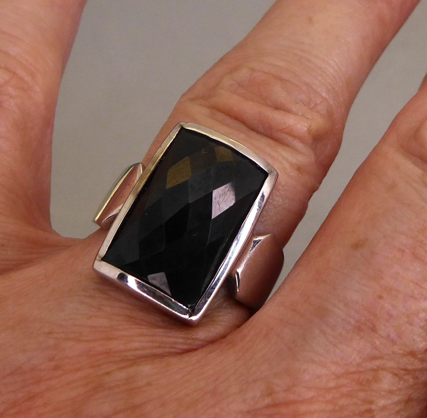 Anelli: Ring 925er Silber mit Onyx Stein – Usato da Muri AG venduto da Lineli2020