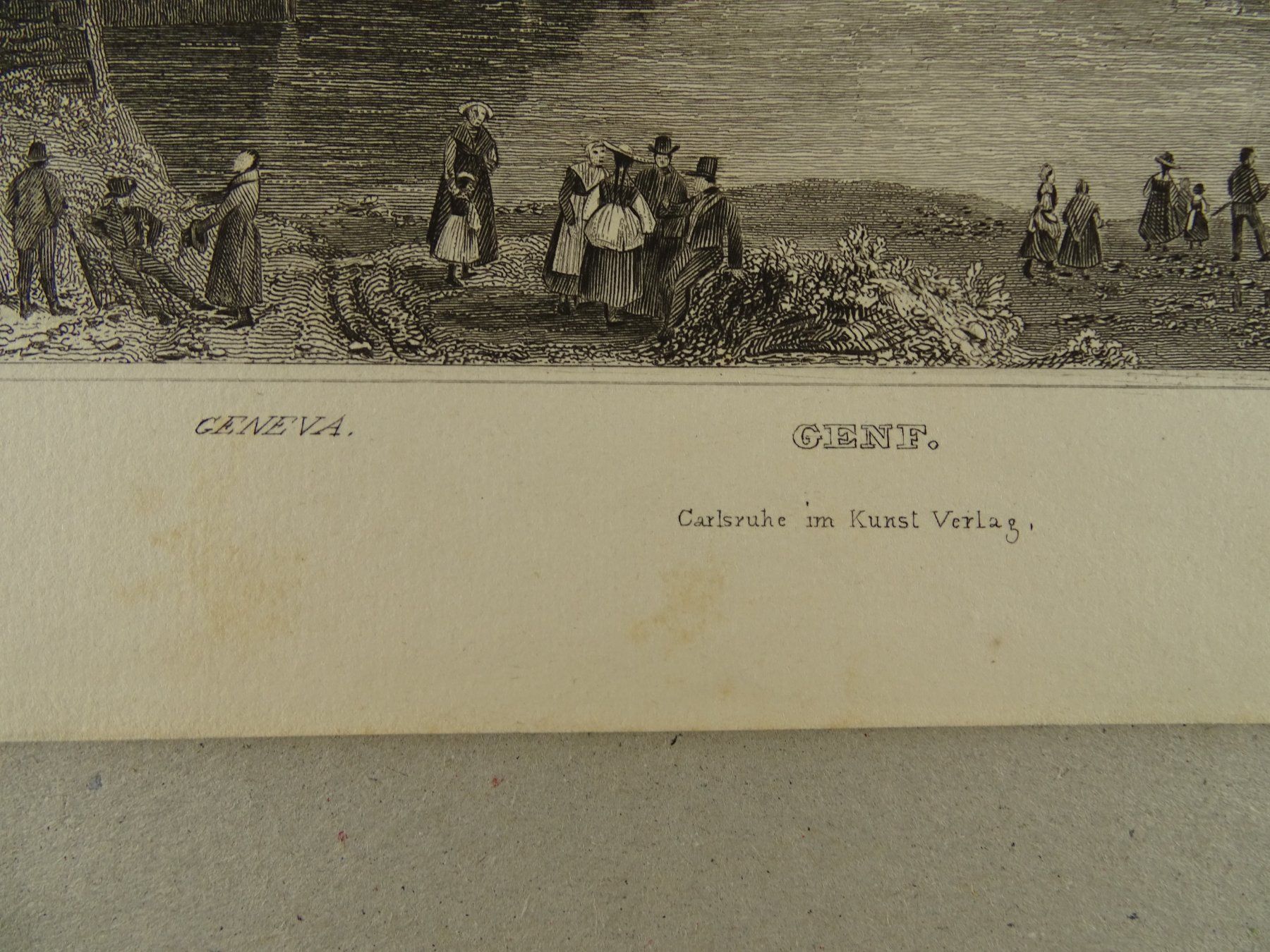 Incisioni: GENF, GENÈVE, STAHLSTICH 1836/1838 – Usato da Grüningen venduto da Kartensammler 6