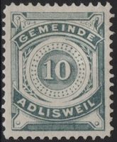 10 Rp. Fiskalmarke von ADLISWEIL (Zürich)
