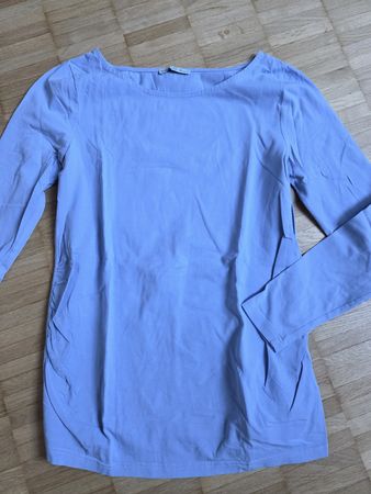 Schwangerschafts- Langarmshirt Gr. L hellblau