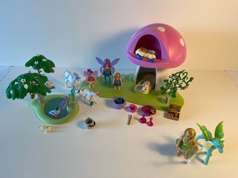 Playmobil Fee Playmobil 6055 Centre De Soins Pour Licornes Avec