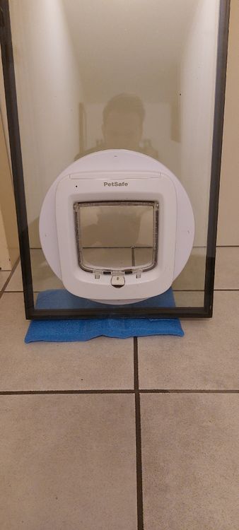 Katzenklappe Fenster 3 Fach Verglasung