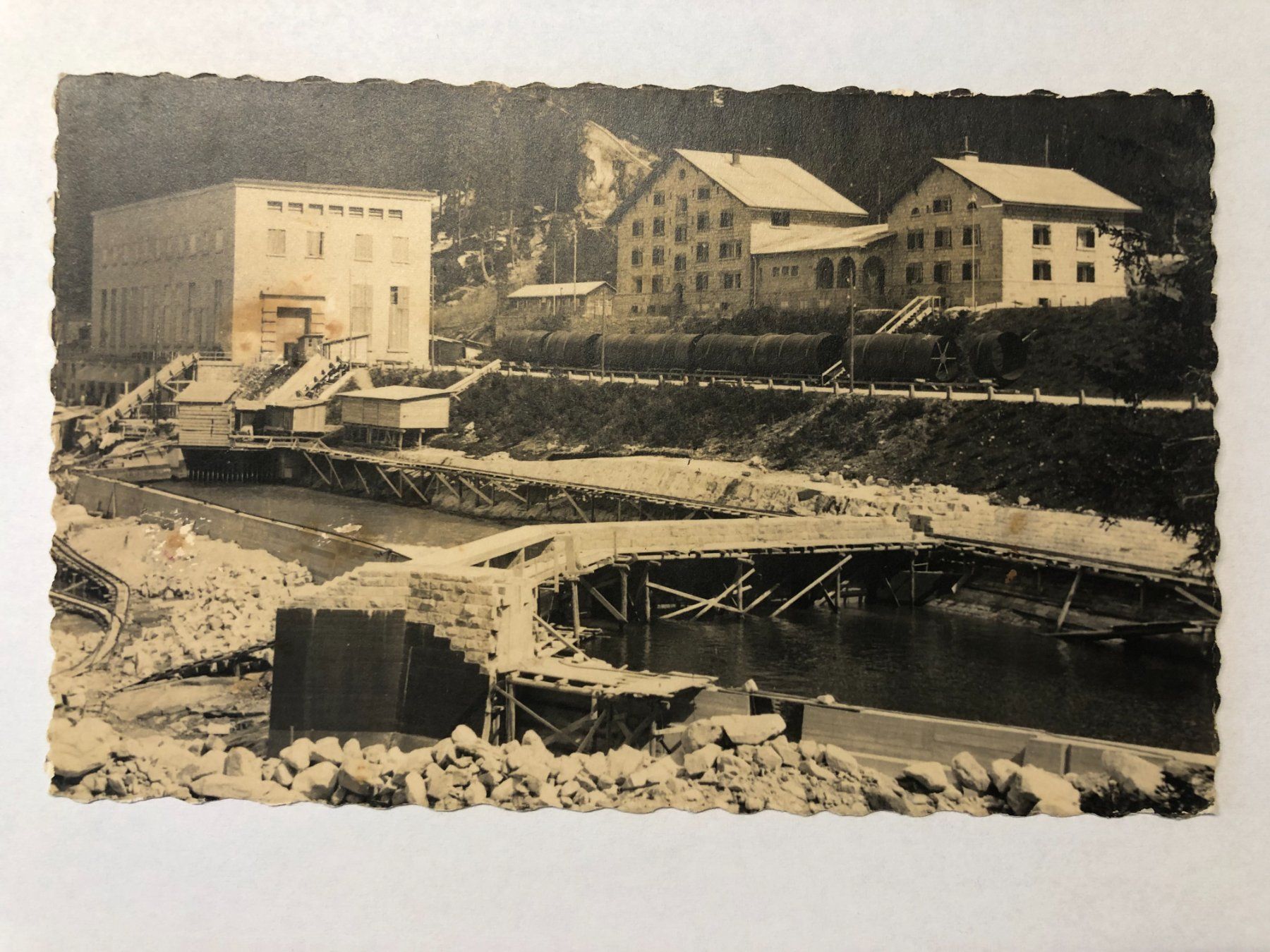 Cartoline postali: Handeck   Fotokarte   Baustelle – Usato da Pfäffikon ZH venduto da Waltoversand