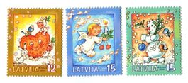 Briefmarken "Weihnachten". Lettland.
