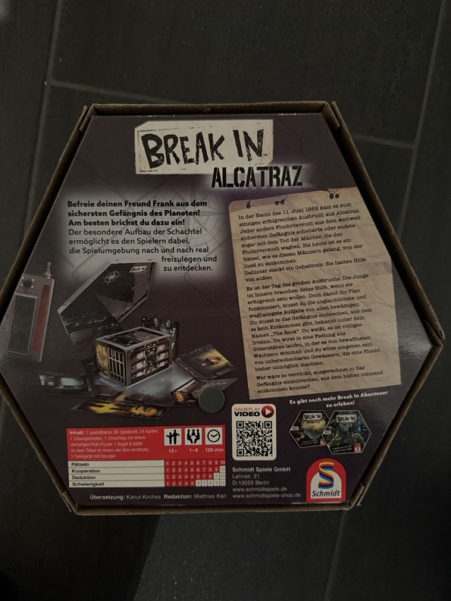 Giochi: Break In Alcatraz- Escape Spiel  – Usato da Olten venduto da Sime33 1