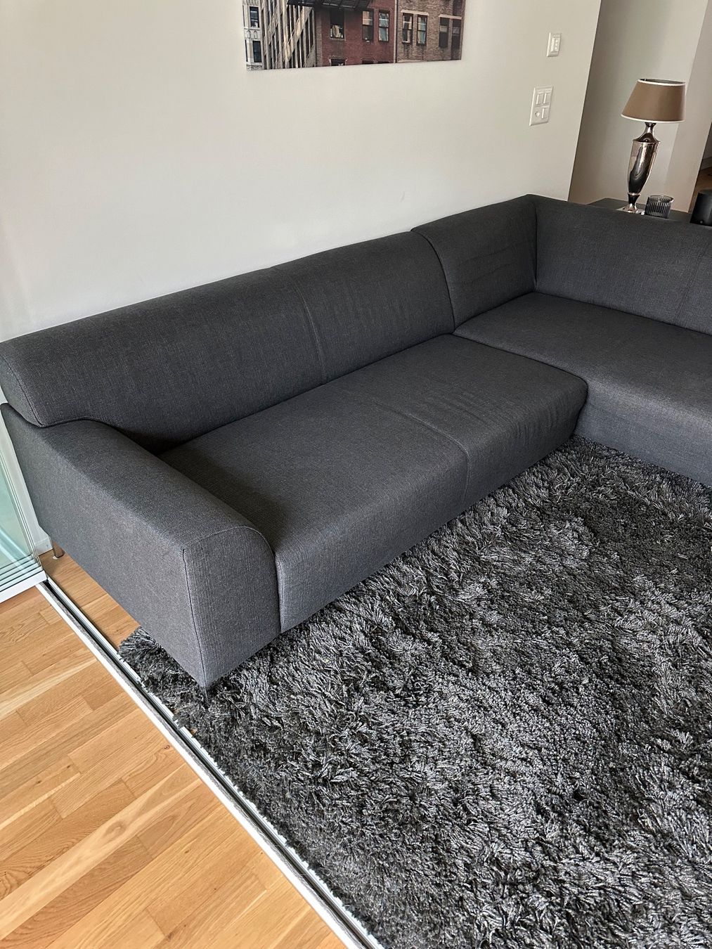 Pfister Sofas: Anthrazit Ecksofa, 2.50x2.00x0.70m – Möbel Pfister – D'occasion à St. Gallen par momovonplon01