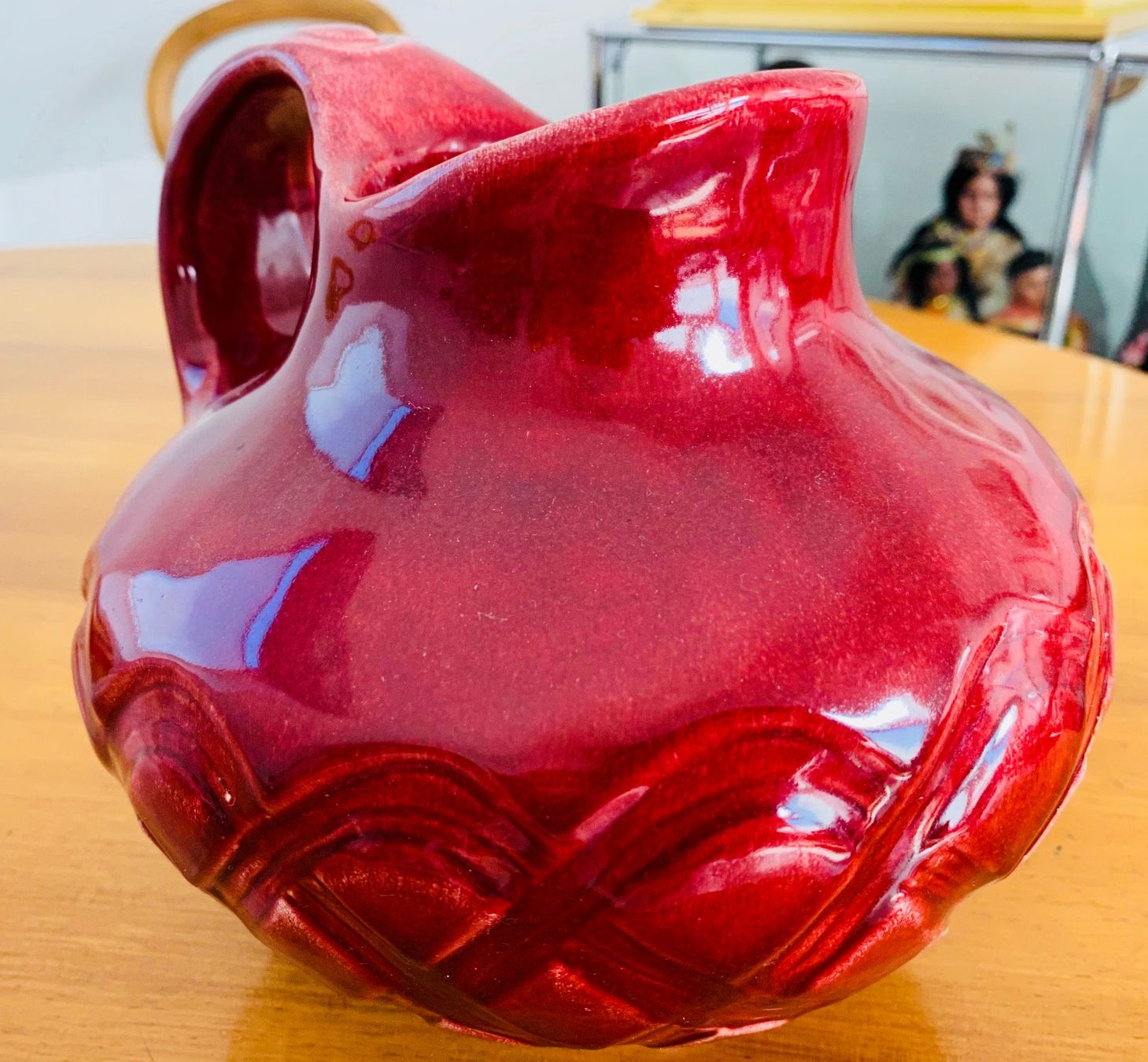 Vasi & Recipienti: Rote Vintage Keramik Krug, Vase – Usato da Uster venduto da Koralle6 1