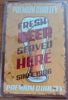 Bier Beer / A4 Blechschild/Deko-Schild, neu originalverpackt