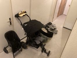 TFK Light Kinderwagen inkl. Baby-Wanne, 2.Sitz, viel Zubehör