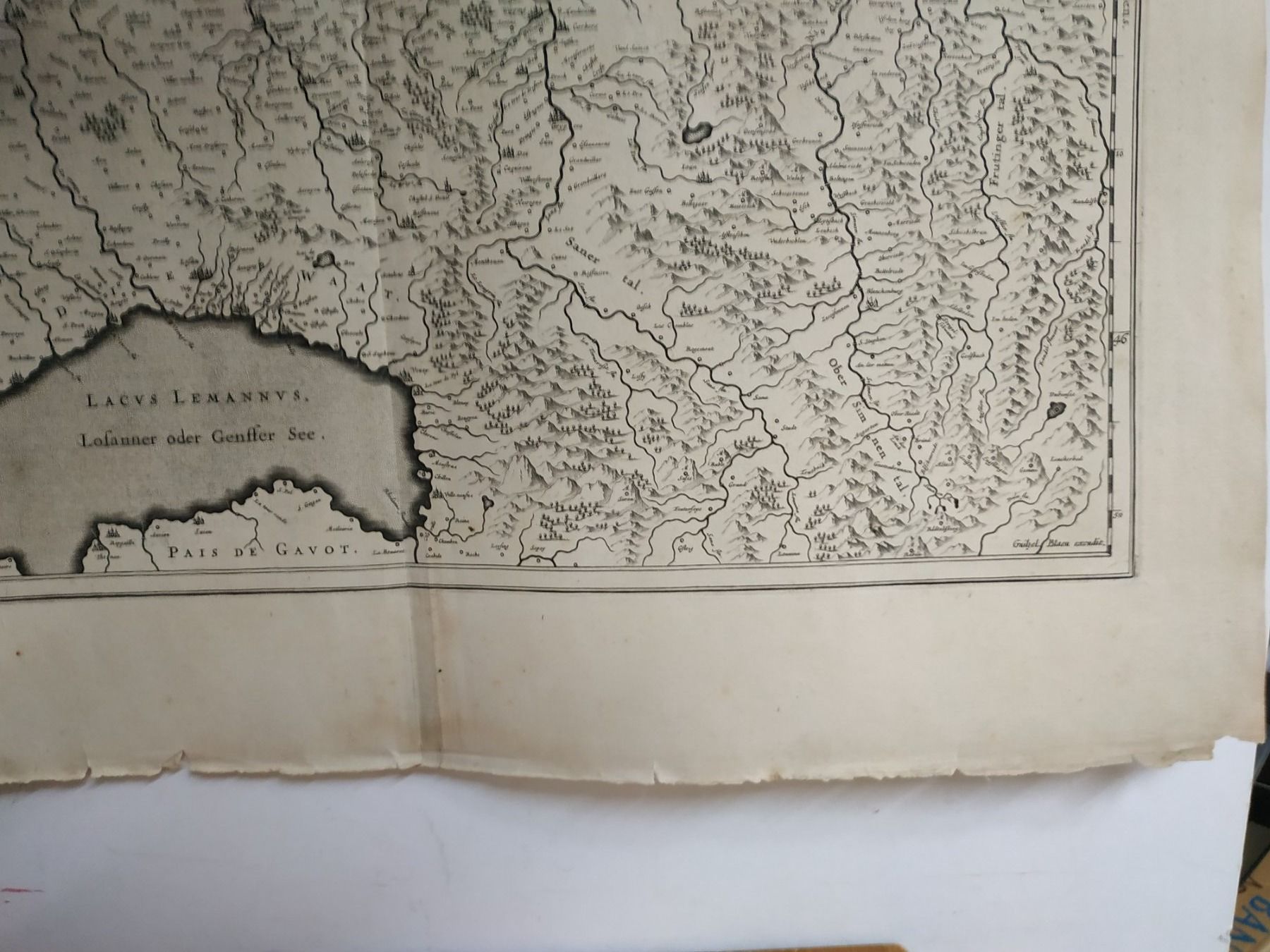 Landkarten & Atlanten: Schweiz - "Das WIFLISPUR  Gergow" - 1634 ca. – Gebraucht aus Sorengo von 74in 2