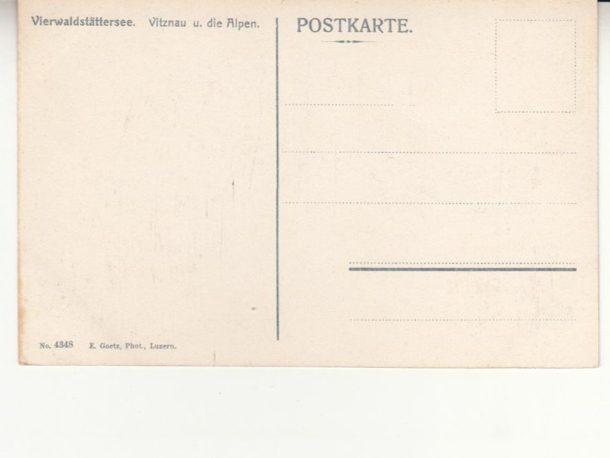 Cartoline postali: Vitznau ca. 1911 – Usato da Bürglen TG venduto da StampGraf 1