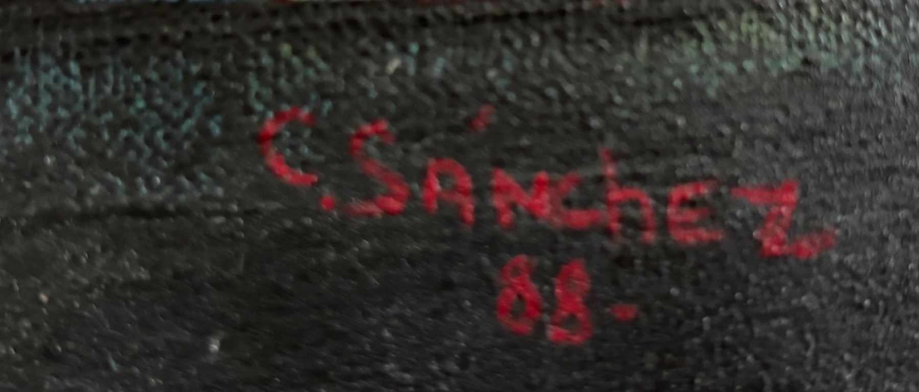 Dipinti: Kubistisches Ölgemälde, handsigniert C.SANCHEZ – Usato da Rütihof venduto da Yaro22 3