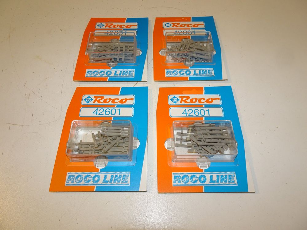4 Pack Roco Rine Schwellen Endstück HO 42601 (Neu und originalverpackt ...