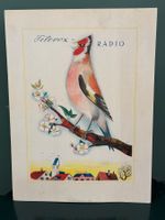 Carigiet Alois - Telexvox Radio mit Vogelmotiv – Schweiz