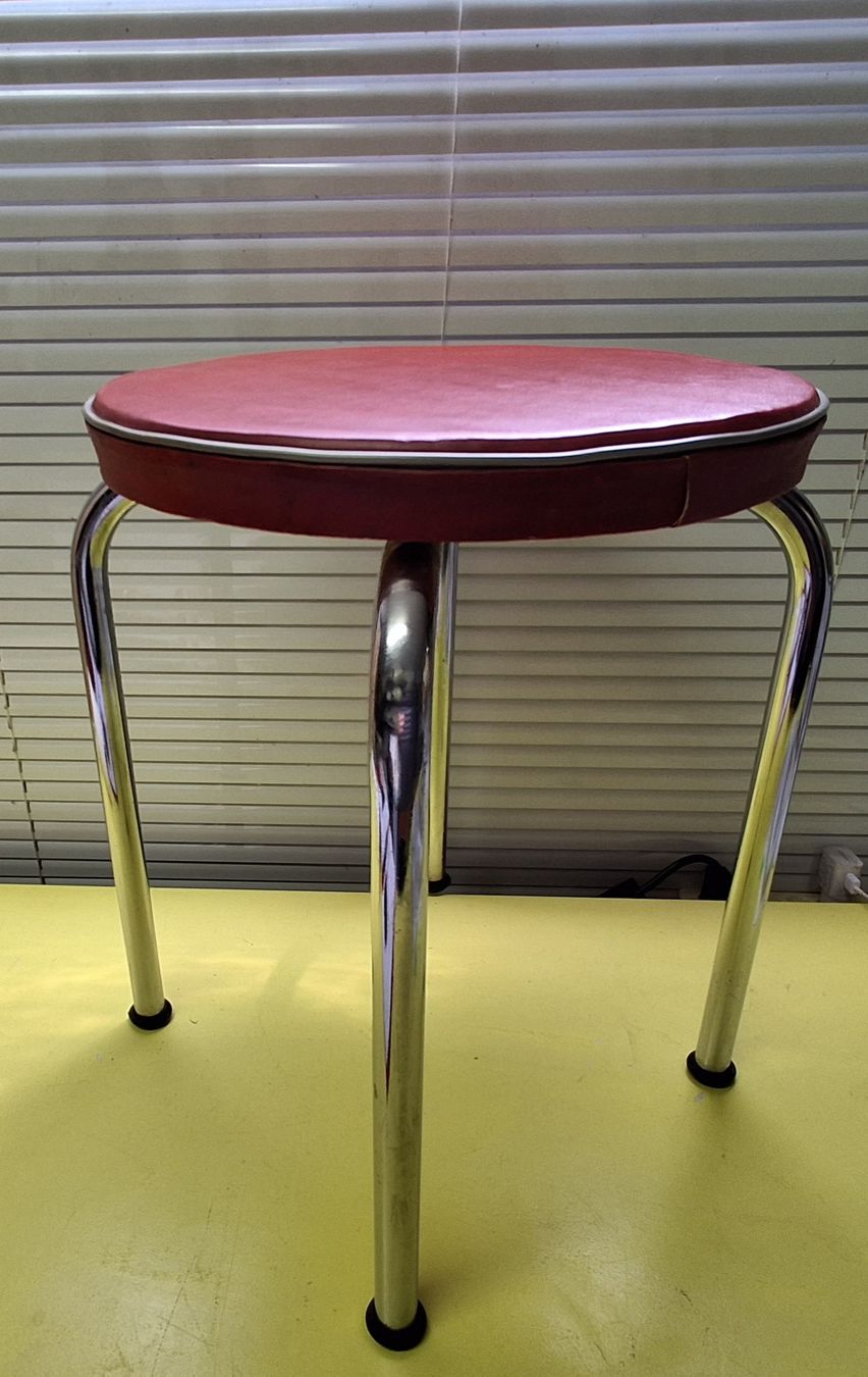 Sgabelli: Hocker, Vintage, Beine verchromt – Usato da zofingen venduto da Blume14 3