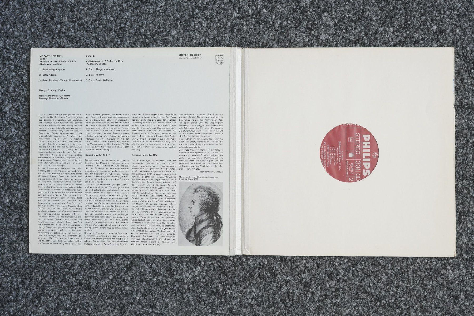 Dischi in vinile: Philips / Mozart / Violinkonzerte / Szeryng – Usato da Brunnen venduto da Techfreak1 2