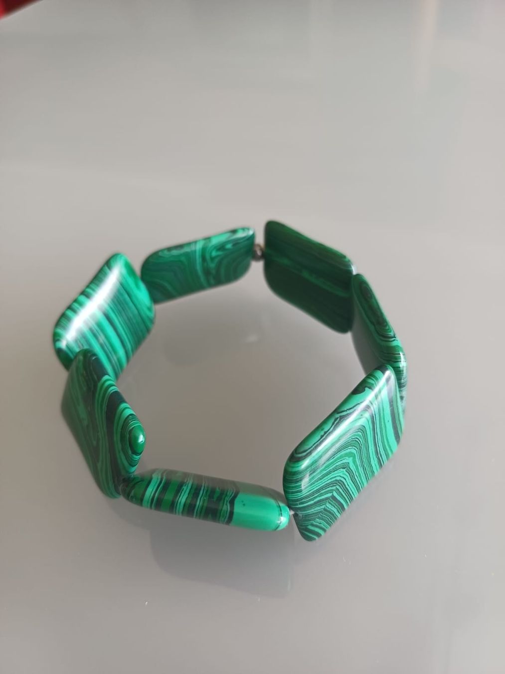 Armbänder & -reifen: Bracelet pierres de malachites – Neu (gemäss Beschreibung) aus Collonges von cam_72xf
