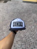 hrome Hearts Hollywood USA White/Black Trucker Hat 
